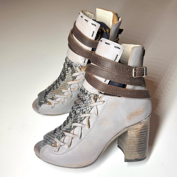 Freebird Women’s Eagle Strappy Ankle Heels Sandals Open Toe Booties Size - 7 - Picture 5 of 12